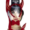 Smiffys Red Devil Horns Bowtie And Tail Set> Halloween Accessories