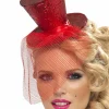 Smiffys Red Mini Top Hat On Headband> Halloween Hats