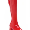 Ellie Shoes Red Patent Go Go Womens Boots> Devils &Amp; Angels