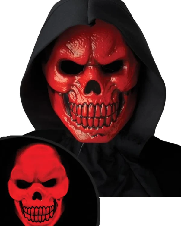 California Costumes Red Skull Light Up Mask> Halloween Masks