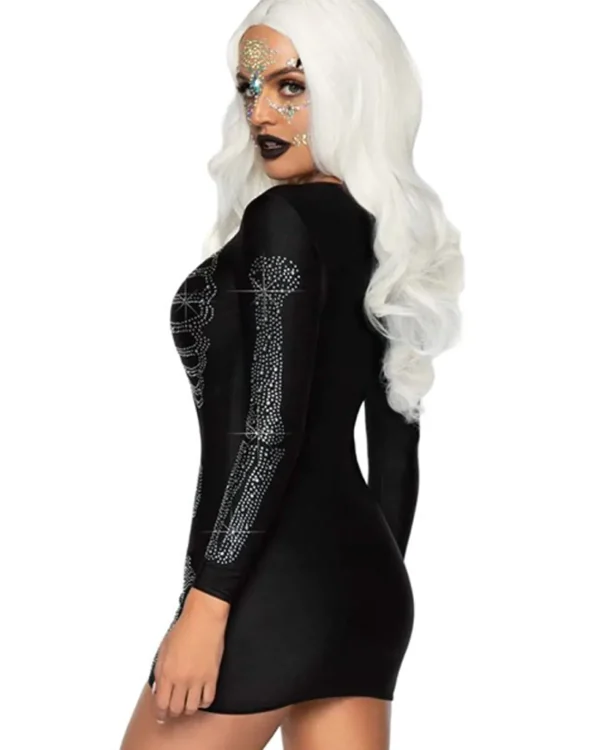 Leg Avenue Rhinestone Black Skeleton Womens Costume>Women Women's Costumes