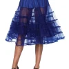 Leg Avenue Royal Blue Mid Length Petticoat> Halloween Hosiery