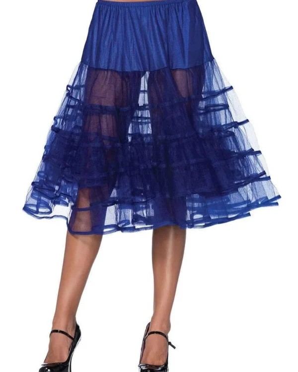 Leg Avenue Royal Blue Mid Length Petticoat> Halloween Hosiery