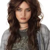 California Costumes 90S Grunge Rocker Long Brown Wig> Halloween Wigs