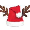 Amscan AU Santa Hat With Antlers> Halloween Hats