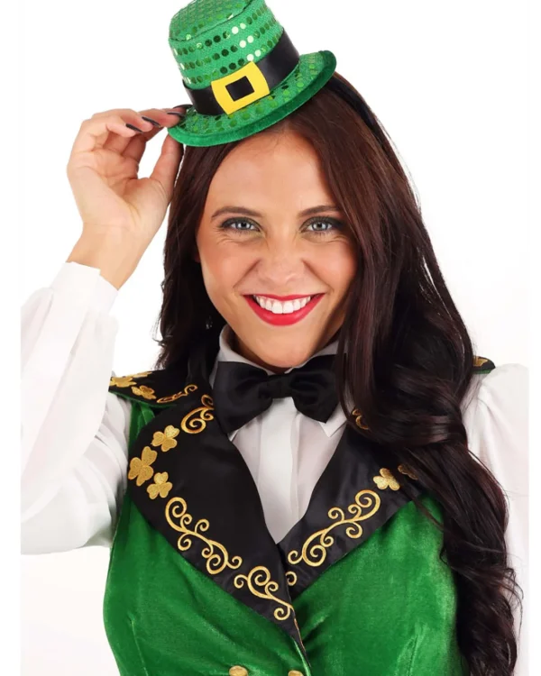 Elope Sequin Mini Leprechaun Hat Headband> Halloween Hats