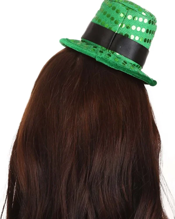 Elope Sequin Mini Leprechaun Hat Headband> Halloween Hats