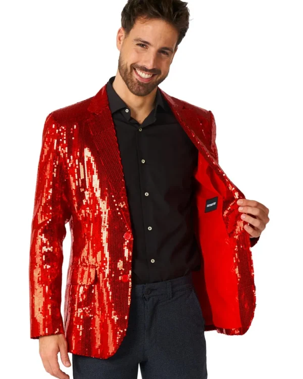 Opposuits Sequins Red Mens Suitmeister Jacket> Opposuits