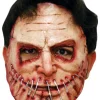 Ghoulish Productions Serial Killer Stapled Mouth Mask> Halloween Masks