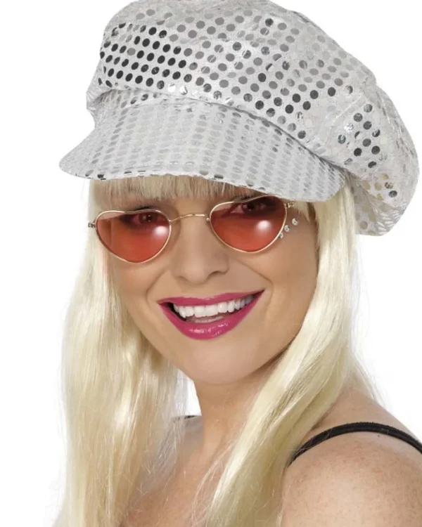 Smiffys Silver Sequin Disco Hat> Halloween Hats