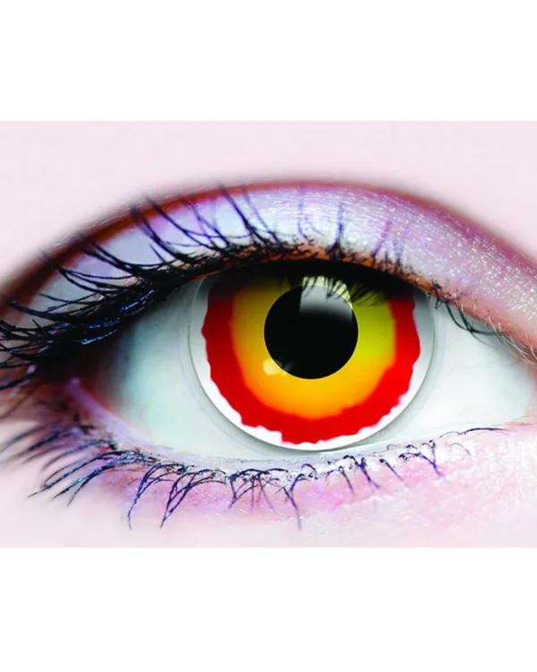 Tomfoolery Sith Primal 14Mm Orange And Red Contact Lenses> Halloween Accessories