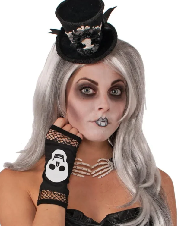 Forum Novelties Skeleton Fingerless Gloves> Halloween Accessories