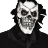 Fun World Skull Reaper Mask With Shroud> Halloween Masks