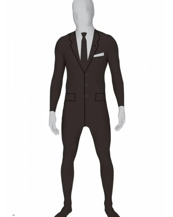 Morph Costumes Slenderman Business Suit Morphsuit Mens Costume>Men Men's Costumes