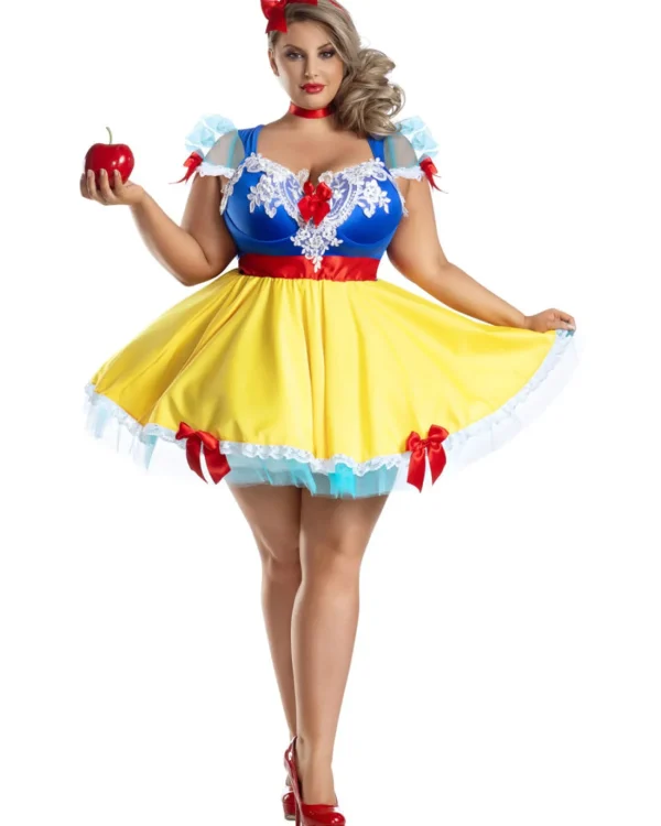 Party King Snow Apple Princess Womens Plus Size Costume>Women Women's Costumes