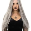 * Spirit Deluxe Grey Long Wig> Halloween Accessories