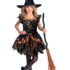 Amscan AU Spooky Spider Witch Girls Costume>Kids Kids Costumes