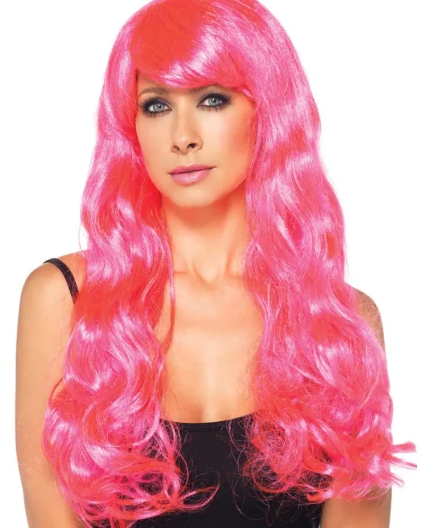 Leg Avenue Starbright Long Wavy Pink Wig> Halloween Wigs