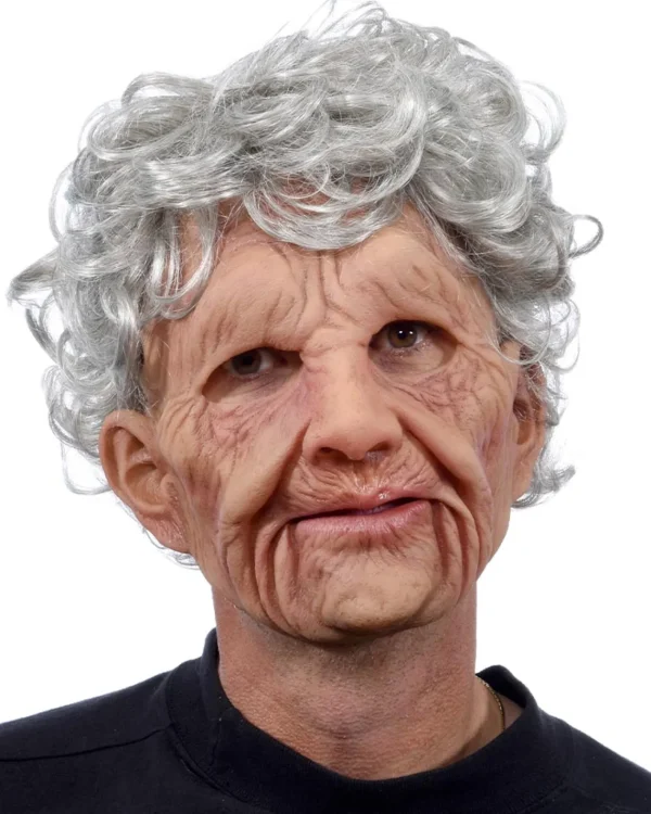 Zagone Studios Supersoft Old Lady Premium Mask With Moving Mouth> Halloween Masks