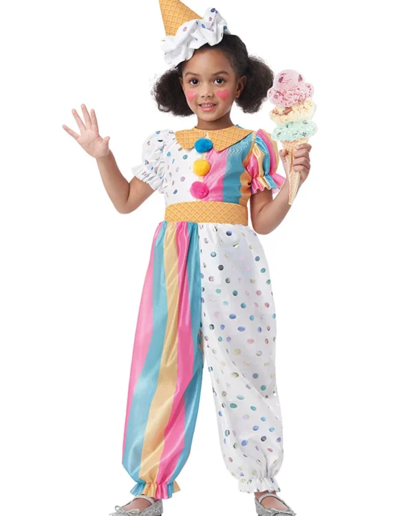 California Costumes Sweet Treats Clown Girls Costume>Kids Kids Costumes