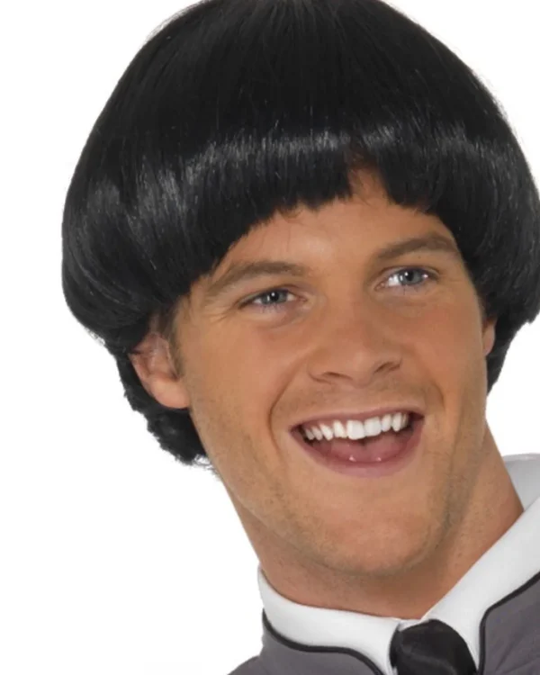 Smiffys Swinging 60S Bowl Black Wig> Halloween Wigs