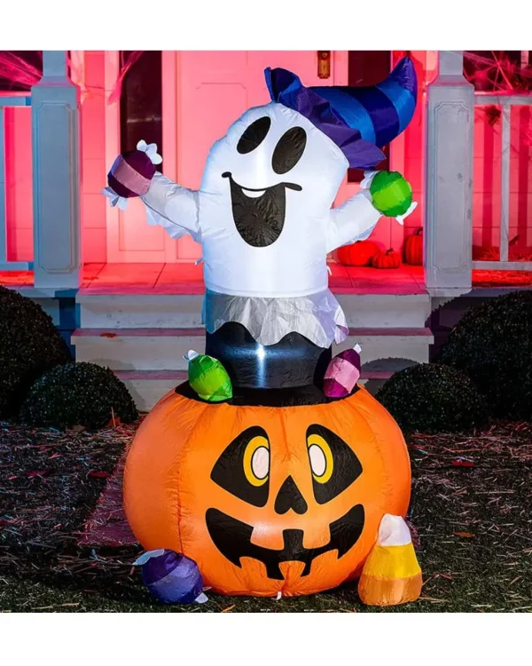 Joyin Tall Candy Ghost Lawn Inflatable 1.5M> Ghosts &Amp; Reapers