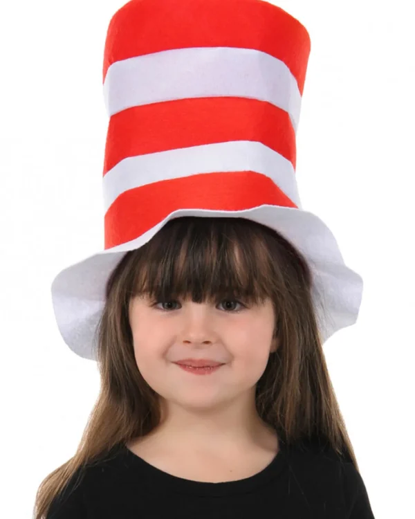 Elope The Cat In The Hat Kids Felt Stovepipe> Halloween Hats