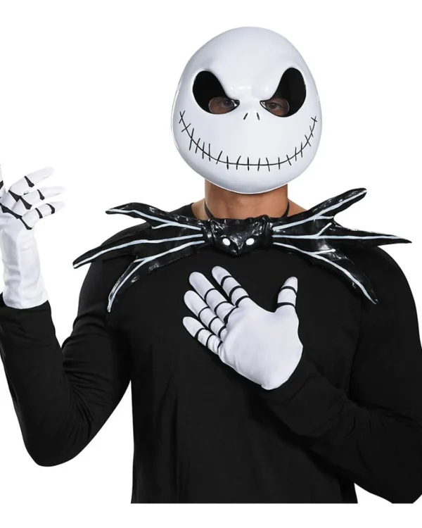 Disguise The Nightmare Before Christmas Jack Skellington Mask Bowtie And Gloves Set> Scary Skeletons