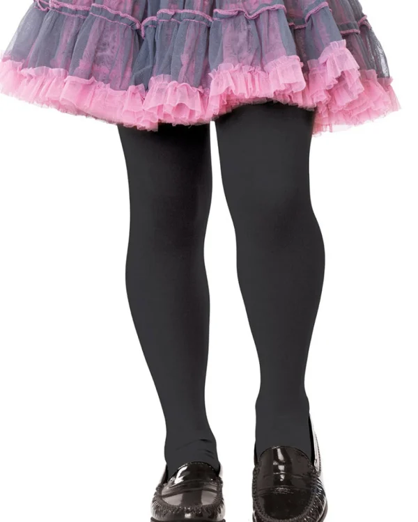 Leg Avenue Thick Black Opaque Girls Tights> Halloween Hosiery