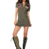 Leg Avenue Top Gun Flight Dress Deluxe Womens Costume>Women Women's Costumes