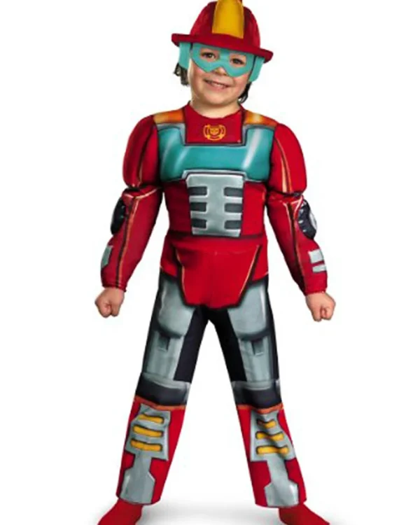 Disguise Transformers Heatwave Rescue Bot Muscle Toddler Costume>Kids Kids Costumes