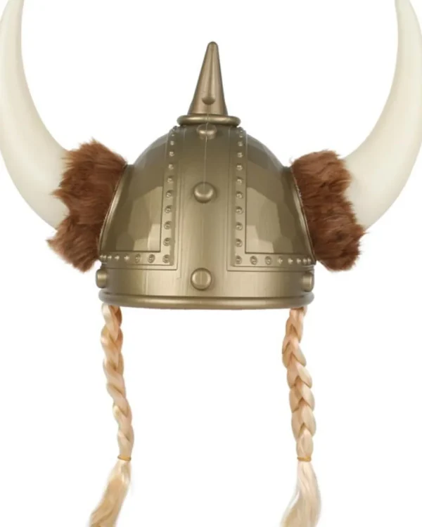 Tomfoolery Viking Helmet With Plaits> Halloween Accessories