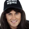 Allaura Wigs and Hair Wayne Black Mullet Wig With Black Cap> Halloween Wigs