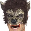 Smiffys Werewolf Face Half Mask> Halloween Masks