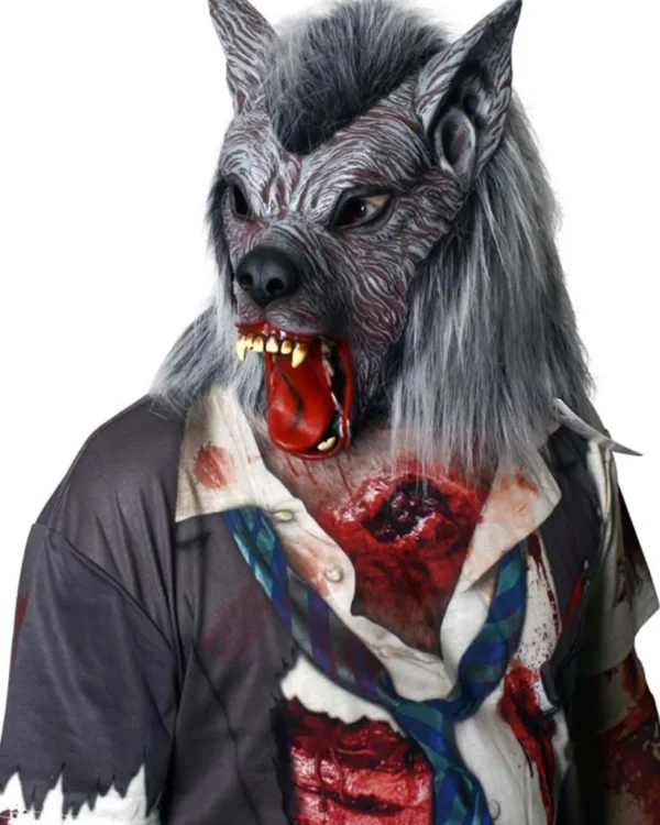 Tomfoolery Werewolf Face Mask> Halloween Masks