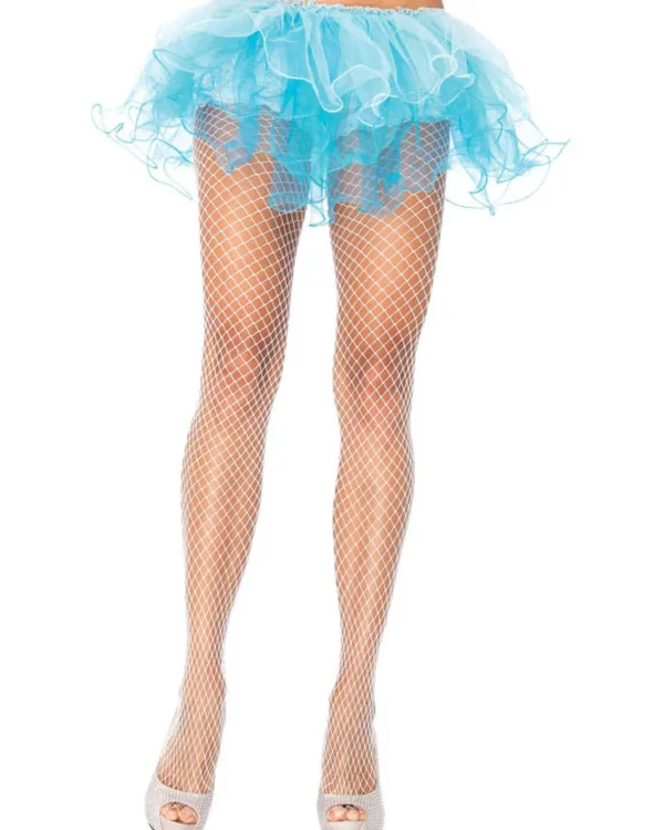 Leg Avenue White Diamond Net Stockings> Halloween Hosiery