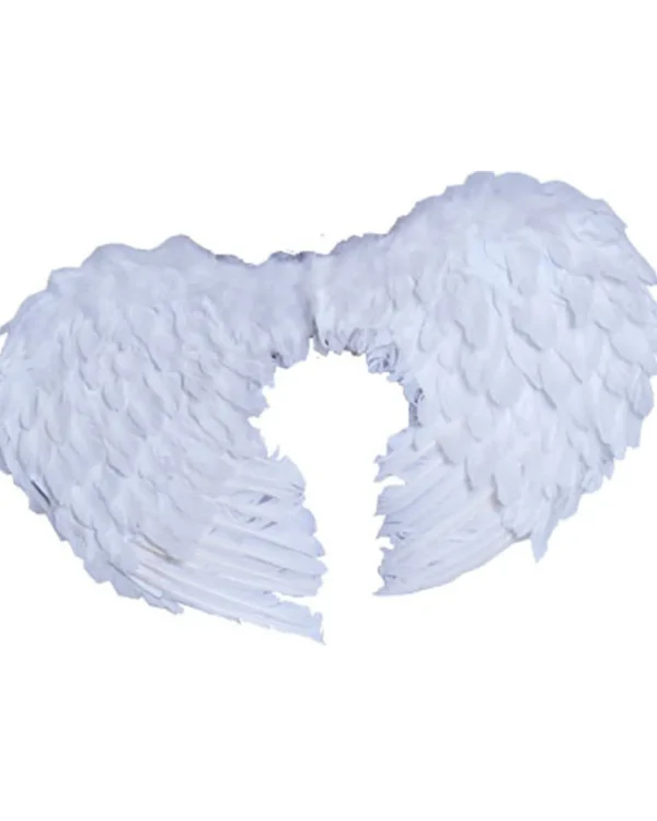 Sweidas White Feather Small Angel Wings> Halloween Accessories