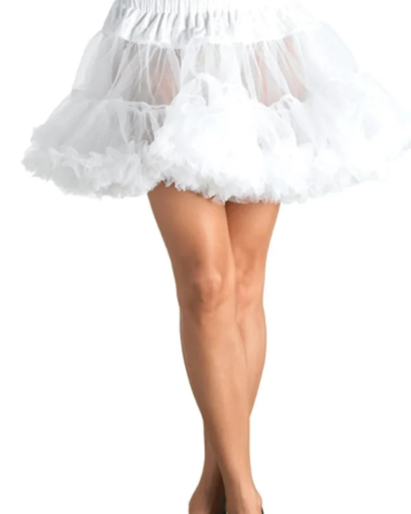 Leg Avenue White Layered Tulle Womens Plus Petticoat> Broken Dolls