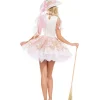 Party King White Magic Witch Womens Costume>Women Women's Costumes