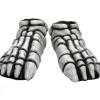 Ghoulish Productions White Skeleton Feet Shoe Covers> Halloween Accessories