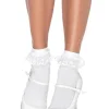 Leg Avenue White With Lace Ruffle Anklet Socks> Zombie Apocolypse