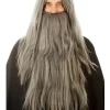 Allaura Wigs and Hair Wizard Beard And Grey Wig> Halloween Accessories